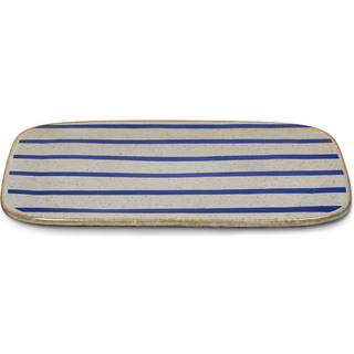 DAN-Ild Serveringsfad 27x27 stribe porcelæn