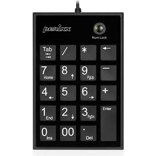 Perixx PERIPAD-202 H - Kablet numerisk tastatur - 2 x USB hub