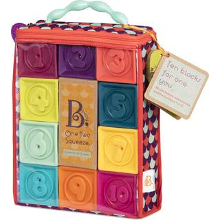 B Toys One Two Squeeze - bløde klodser Mint