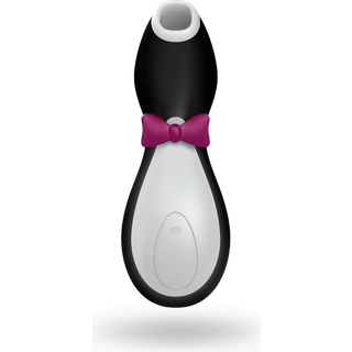 Satisfyer Penguin - Genopladelig, vandtæt klitorisvibrator (sort/hvid)