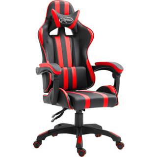 gamingstol kunstlæder rød