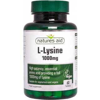 Natures Aid - L-Lysine 1000 mg, 60 tabletter