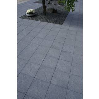 IBF Skiferpræg Sort/antracit - 6x30x30cm