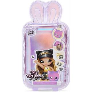 MGA Entertainment NA! Na! Na! Overraskelse 2-i-1 Fashion Doll and Plush Purse Series 3-Sasha Scratch