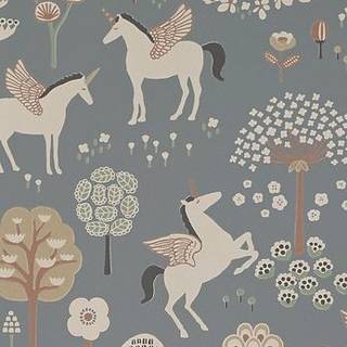 Majvillan Tapet True Unicorns, Evening Blue