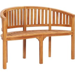 bananbænk 120 cm massivt teaktræ