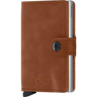 SECRID RFID Miniwallet Vintage Kreditkortholder MV-Cognac-Silver