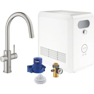 GROHE Blue Professional inkl Hane m. C-tud & udtræk i supersteel. Inkl montering