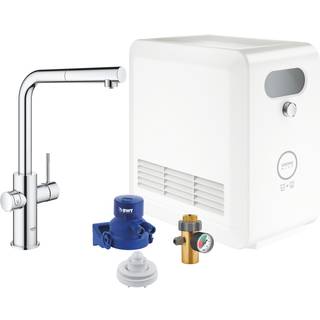 GROHE Blue Professional vandanlæg med L-tud vandhane med udtræk i Krom