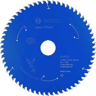 BOSCH Expert for Wood-rundsavklinge til batteridrevne save 190x1,5/1x30 T60 190x30x60T
