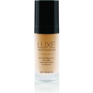 Glo Skin Beauty Luminous Liquid Mineral Foundation Makeup med SPF 18 (Brl? E) - Forbedrer ujævn hudfarve glat og korrigerer ufuldkommenhed