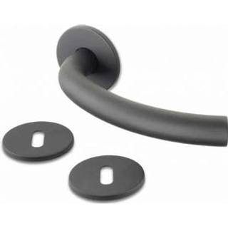 Jasa NOIR dørgreb Coupe 19mm, m. klipsroset, inkl. nøgleskilt