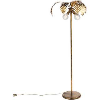 Vintage gulvlampe guld 156 cm 2-lys - Botanica