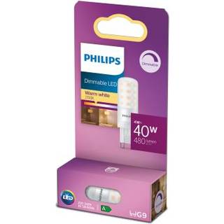 PHILIPS LED stift 40W, G9 varm hvid dæmpbar 1 pak