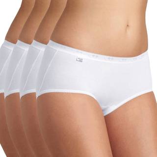 Sloggi 4-pak Basic Plus Midi - White - 38