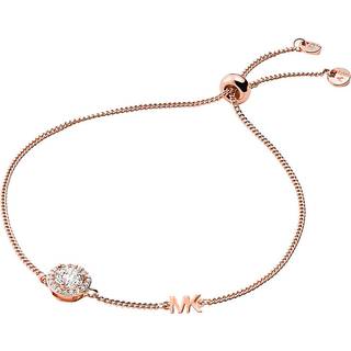 Michael Kors 14k Rose Gold- Plated Sterling Silver Halo Slider Women’s Bracelet MKC1206AN791