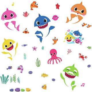 Baby Shark Wallstickers RoomMates Baby Shark Tapet 442549
