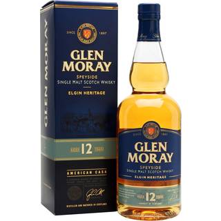 Glen Moray 12 Years 70cl Whisky med gaveæske