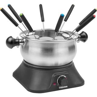 Tristar FO-1109 Fonduesæt 8 pers. 1,3 L. - Rustfri stål