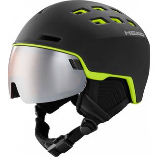 Head Radar Visor Skihjelm (Sort)