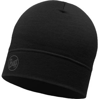 Buff Lightweight Merino Wool Hat Solid Black, OneSize