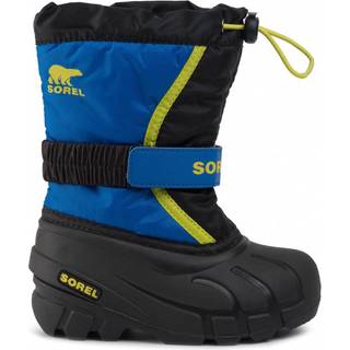 Sorel Kids' Childrens Flurry Black/Super Blue, 31