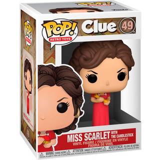 POP Vinyl: Clue- Miss Scarlet w/Candlestick