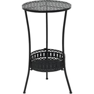bistrobord 40 x 70 cm metal sort