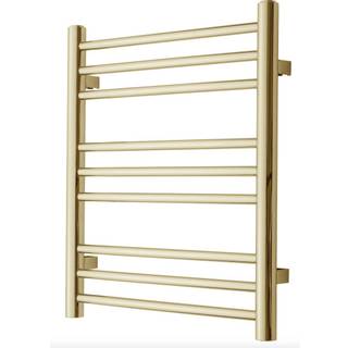 TVS PLUS 9-500 guld håndklæderadiator 590x500mm Vandbåren CC 470 mm Guld PVD overfladebelægning