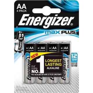 AA / LR6 Energizer Max Plus batteri (4stk)