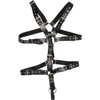 Zado Leather Harness For Men Black S-L