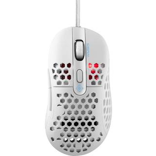 DELTACO WM85 White Line, Lightweight gaming mouse, white