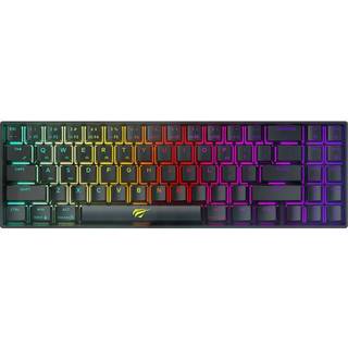 Havit KB496L Trådløst Bagbelyst Mekanisk Gaming Tastatur. Sort.