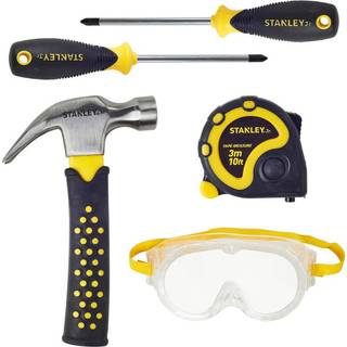 Stanley Jr Set 4 - 5 pc. Toolset Phillips Screwdriver no.1, Phillips Screwdriver no.2, Hammer, Tape Measure, Safety Goggles