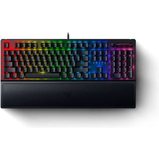 Razer BlackWidow V3 - Yellow - ND - Tastatur - Nordisk - Sort