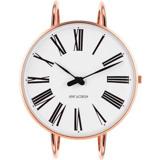 Arne Jacobsen Roman rosa dameur med bangle og hvid skive - Ø40