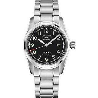 Longines L3.810.4.53.6 Spirit Sort/Stål Ø40 mm