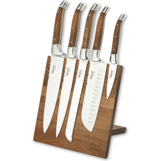 Laguiole by Haws knivsæt 5 knive og knivstander med magnet