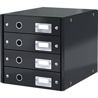 Leitz WOW skuffekabinet Click&Store med 4 skuffer grøn