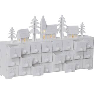 Star trading - Table Decoration Yuletide - White - 22,5 cm