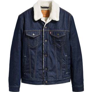 Levi'stil mænd. 16365-0084 Type 3 Sherpa Jacket navy (M), Casual, Bomuld, Bæredygtig, Blå