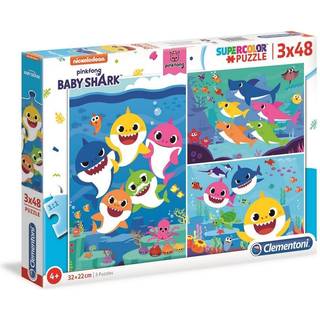 Clementoni Baby Shark Puslespil 3x48 Brikker