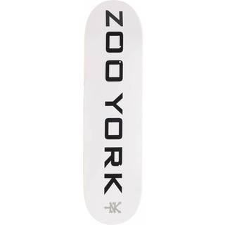 Zoo York Classic Logo Block Skateboard Deck (Hvid)