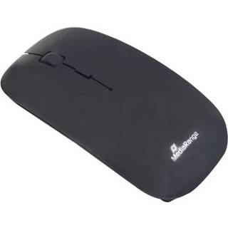 MediaRange MROS215 - mouse - 2.4 GHz - glossy black - Mus - Optisk - 3 knapper - Sort