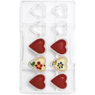 Klassiske Hjerter - Polycarbonat Chokoladeform, Decora
