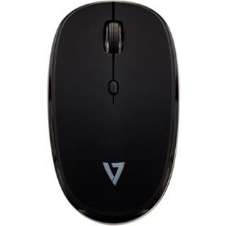 V7 MW550BT - mouse - Bluetooth 2.4 GHz - black - Mus - Optisk - 4 knapper - Sort