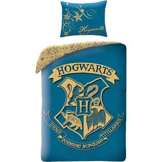 Harry Potter Hogwarts Sengetøj 2i1 Design 3 - 100 Procent Bomuld