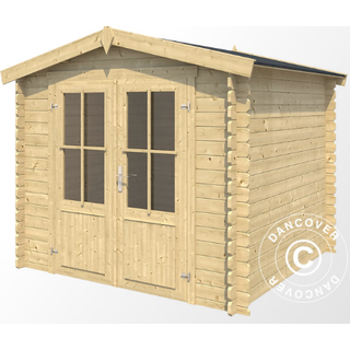 Redskabsskur Redskabsrum Haveskur i træ Oslo 2,3x1,8x2,22m, 28mm,3,91m²,Natur