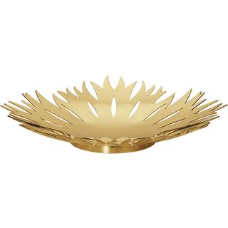 Georg Jensen jul 2020 isblomst skål, mellem - Stål belagt med 18 kt guld