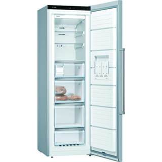 Bosch Serie 6 Fryseskab 186 x 60 cm Fingeraftryk afvisende børstet stål GSN36AIDP